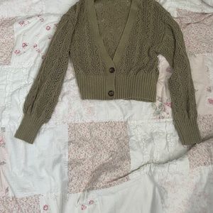 Wild fable green cardigan